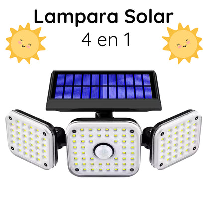 Lampara Solar 4 En 1 Sensor Movimiento