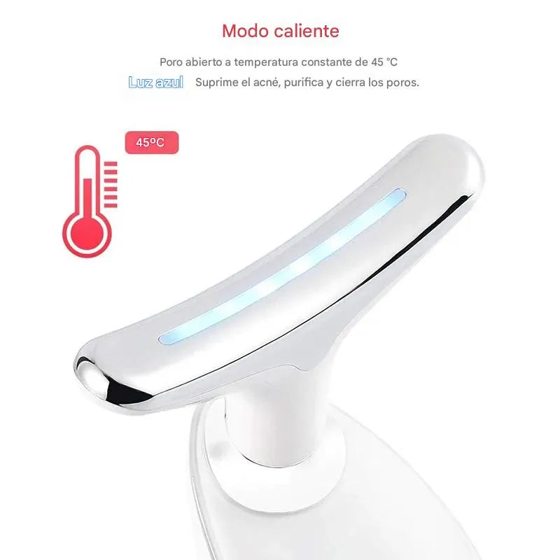 Dispositivo de Fotones para Rejuvenecimiento Facial  + Rodillo de Hielo