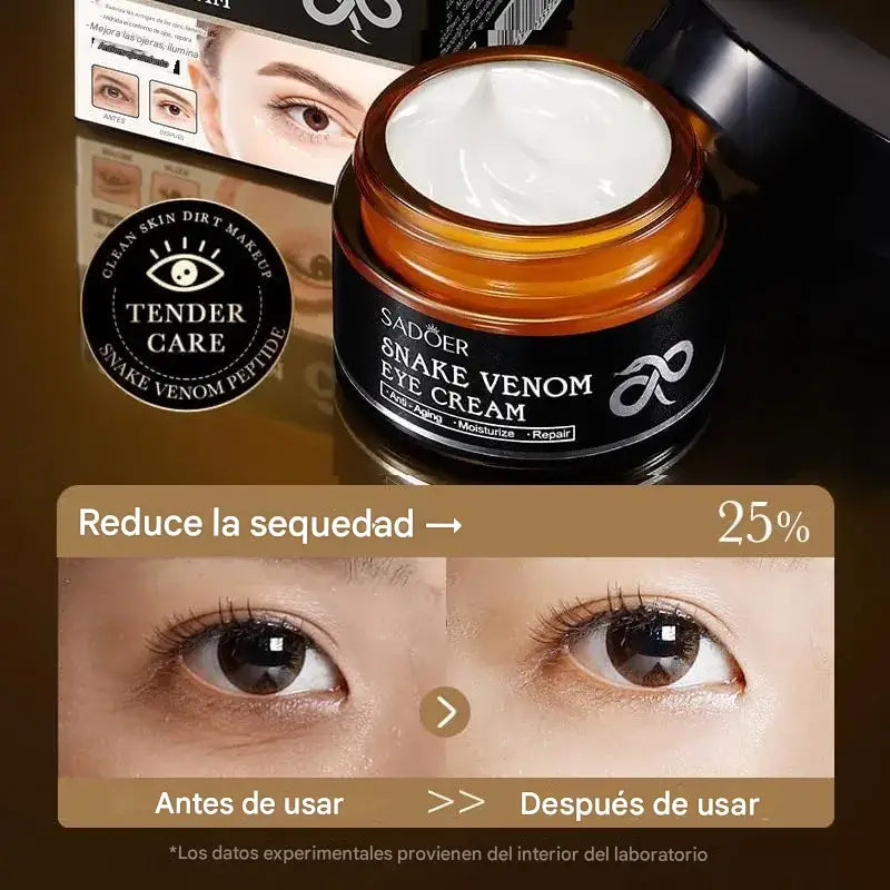 Removedor de arrugas, veneno de serpiente