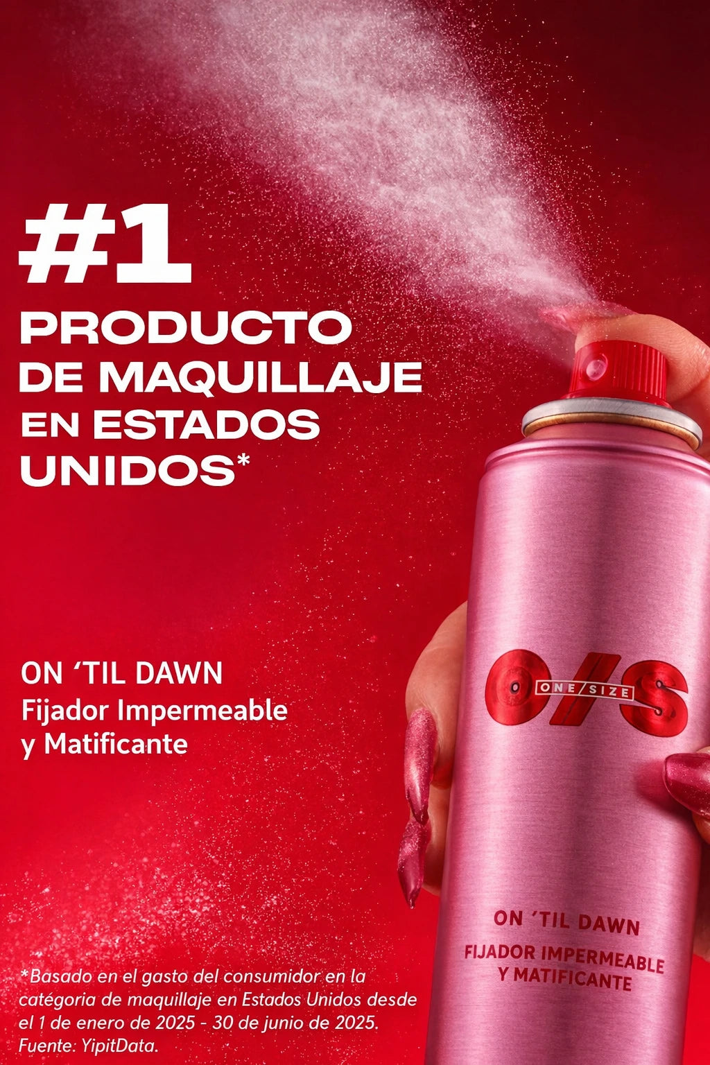16 horas. Un spray. Cero retoques.