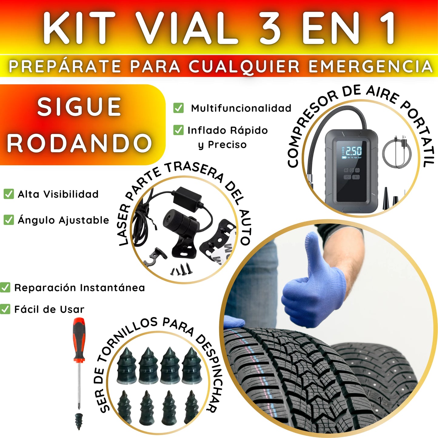 Kit Vial: 3 en 1