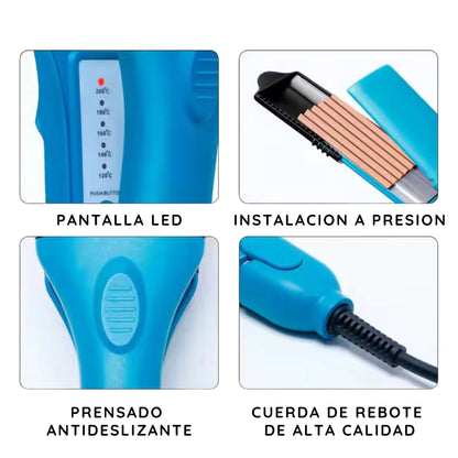 Plancha Cabello Placas Figuras 3D