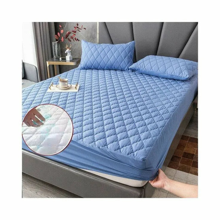Protector de colchón antifluidos — protege contra líquidos, ácaros y manchas