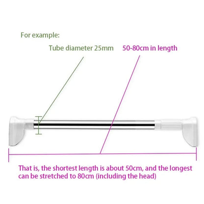 Soporte en barra para ropa